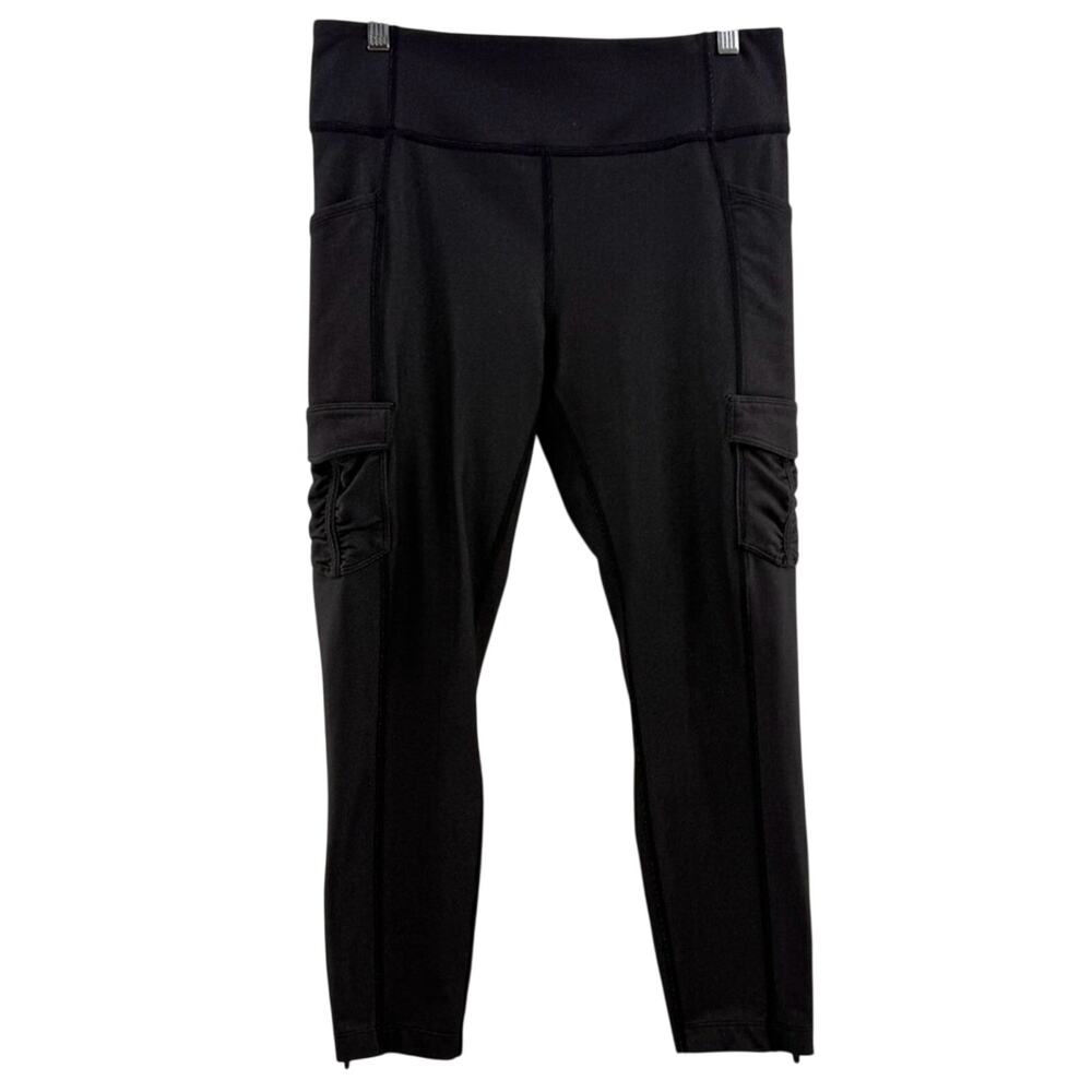 Lululemon Scenic Route 7/8 Activewear Pocket Leggings 25" Black Size 10 - Picture 2 of 16